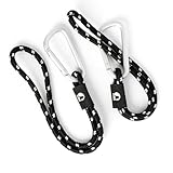 TANNDESIGN - 2 x Universal Kinderwagen Haken zur Befestigung von Tasche, Rucksack, Handtasche & Wickeltasche - Kinderwagenhaken mit Karabiner-Haken 8mm Stärke - Kinderwagen Taschen-Halter & -Halterung