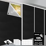 Dachfenster Verdunkelung 300x145cm, 420D Oxford 100% Fenster Verdunklungsstoff Verdunklungsrollo, Sonnenschutz Hitzeschutz, Tragbare Reise Verdunklungsstoff