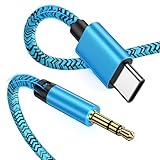 USB C auf Aux Klinke Kabel für Samsung,1M Typ USB C auf 3,5mm Audiokabel Handy für Samsung Galaxy S24/S23FE/S22/S21/A55/A54/A35/A15,iPhone 16 15,Pixel,Adapter Aux Kabel für Auto/Kopfhörer/Lautsprecher
