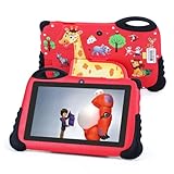 2024 Kinder Tablet,7 Zoll Android 13 1st Generation Kleinkind Tablets, hd 1024 * 600 Bildschirm Display, Iwawa vorinstalliert, Lern Tablet für Jungen Mädchen Rot
