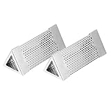 Rauchrohr für Pellet-Räucherofen, Kaltrauchrohr 6 Zoll, 2 Stück, Edelstahl, Pellet-Räucherrohr, Grillzubehör, Räucherrohr für Alle Grills oder Räuchergeräte, Heiß- oder