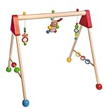 Eichhorn - Baby Spielbogen mit Hasenmotiv, Höhenverstellbar in 3 Stufen, aus 100 Prozent FSC zertifiziertem Buchenholz, unmontiert, ab 3 Monaten