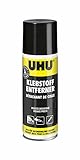 UHU Klebstoffentferner Spray Sprühdose, Super stark und effizient zum Entfernen von Klebstoff- und Farbrückständen, Ölflecken oder Fett, 200 ml