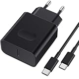 45W USB C Schnellladekabel und Schnellladegerät Ladegerät für Samsung Galaxy S25/S24/S23/S22/S21/S20/Note20/S10/S9/A73/A53/Tab S8 with 2M Kabel, Nanaisse USBC Ladekabel Netzteile Adapter Ladestecker