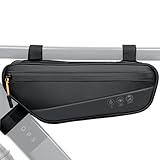 WOTOW Fahrrad Rahmentasche Dreiecktasche mit Seitentasche, Wasserdicht Fahrradtasche mit Reflektoren und Praktischen für Mountainbike Rennrad Fahrrad 1.8L