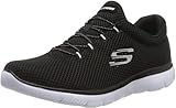 Skechers Damen Summits Sneaker , Schwarz-Weiss , 39 EU