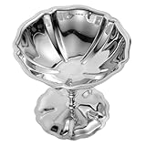ABOOFAN Retro -dessertschale Eisbecher Wiederverwendbare Dessertbecher Eisbecher Aus Metall Dessertschale Dessertschalen Party-dessert-schüssel Eisschalen Silber Rostfreier Stahl