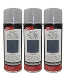 SDV Chemie Spritzspachtel & Füller Spray Grau 3x 400ml für Autolack Lackierer KFZ Auto