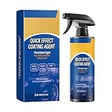 Spray Wax 120ml,Autowachs mit Abperl-Effekt Sprühwachs für Langanhaltenden Lackschutz Auto Lackversiegelung,Polierpaste Politur Auto für Dunkle Metalliclacke zur Entfernung Kleiner Kratzer (01)