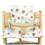 WANDGU Sitzkissen für Stokke Tripp Trapp Hochstuhl: Weich und Bequem Hochstuhlauflage, Laminierte Beschichtung, Hochstuhl Sitzkissen Set passend für Stokke Tripp Trapp (Kleiner Bär)