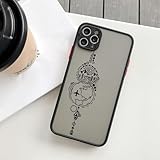 LYWZDZQ Weltkarte Reiseflugzeug-Handyhülle für iPhone 16 15 13 14 11 12 Pro Max 7 8 Plus SE2 X XR XS Stoßfeste Rückseite, Schwarz 6, Für iPhone 13ProMax