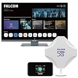 FALCON 48.3 cm Smart Combo 48.3 cm WebOS Smart Camping TV + 5G EVO Mobile Internet Solution
