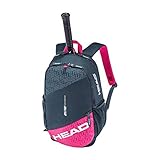 HEAD Unisex-Erwachsene Elite Backpack Tennistasche, anthrazit/pink, Einheitsgröße