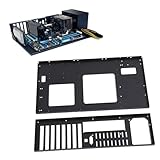 DIY Computergehäuse, ATX Gehäuse mit Offenem Gehäuse für ATX M ATX ITX Motherboard, ATX Gehäuse mit Breiter Körperwärmeableitung, Unterstützt X79 X99 Dual Server Mainboard
