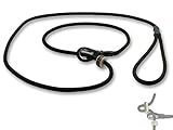 Mystique® Field trial Moxonleine Retrieverleine 6mm 130cm mit Zugbegrenzung schwarz