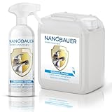Superstarker und effektiver Badreiniger | NANOBAUER Bathroom Cleaner | Armaturenreiniger Keramikwischer Badezimmerreiniger | Kapazität 750ml + 5L