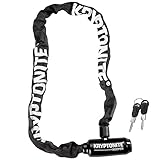 Kryptonite Keeper 585 Integriertes Kettenschloss - 85 cm, Sicherheitsgrad 4/10, Anti-Diebstahl Fahrradschloss für Fahrräder - Mit 5mm Stahlkette und 2 Schlüsseln - Schwarz