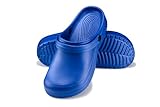 ESTRO Gartenclogs Damen Clogs Gummi - Gummi Gartenschuhe Damen Clogs Garten Leicht Gummischuhe Sommer F07 (40 EU, Blau)