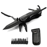 Faltbares Taschen-Multifunktionswerkzeug mit Säge, Zange, Schraubendreher, Flaschenöffner – extra starkes Design mit hoher Sicherheitsverriegelung – perfektes Werkzeug für Outdoor, Taktik, Überleben,