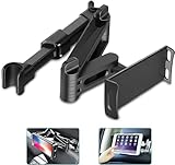 Linkstyle Tablet Halterung Auto Kopfstütze, Universelle 360° Drehung Telefon Kopfstützenhalterung für 4-10,6zoll Geräte