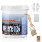 Rostumwandler, 1000ml Grundierung Metall, Rostentferner Metall, 4-in-1 Rostumwandler & Rostentferner Rostschutzfarbe für Rost Rostumwandler Schwarz Rostlöser - Rost Entfernen Auto, Fahrrad, Zaun