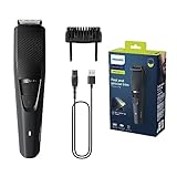 Philips Barttrimmer Series 3000 – Elektrischer Bartschneider für Herren mit selbstschärfende Klingen, Lift und Trim-System, 60 Minuten Akkubetrieb und nur 1 Stunde Ladezeit (Modell BT3233/15)