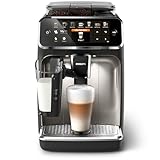 Philips Series 5400 Kaffeevollautomat – LatteGo Milchsystem, 12 Kaffeespezialitäten, Intuitives Display, 4 Benutzerprofile, Chrom (EP5447/90)