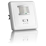 SEBSON Bewegungsmelder Innen Unterputz, LED geeignet, Wand Montage, IR Sensor programmierbar, UP Dosen 60mm, Hohlraumdose 68mm, Reichweite 9m/160°, 3-Draht