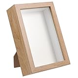 Holibanna 1 Stück Holz Bilderrahmen für Trockenblumen Kreativer Fotohalter mit Einzigartigem Design für Schlafzimmer Wohnzimmer Perfektes Tischdeko Element