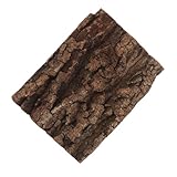 UPKOCH Natürlicher Korkrinden Hintergrund Dekorative Baumrinde Terrarienrückwand für Reptilien Terrarium Zubehör Geeignet für Bartagamen Gecko Spinnen Schildkröten