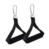 TOBBOMEY 1 Satz Fitness für Klimmzüge Ergonomische und rutschfeste Trainingsgriffe für Effektives Oberkörpertraining für Fitness Enthusiasten und Karabinerhaken