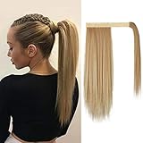 BARSDAR Pferdeschwanz Extensions 35 cm kurze gerade Pferdeschwanz Haarverlängerung Zopf Haarteil Pferdeschwanz für Frauen 22H613