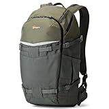 Lowepro Flipside Trek 450 Rucksack, Kamerarucksack für DSLRs und mehrere Objektive, Kamerarucksack für Laptop, Tablet, Fotozubehör, Stativ, grau, 17 x 26 x 31 cm
