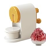 Hand rasierte Eismaschine, rasierte Eismaschine,Snowcone Machine Edelstahl -Stähle Eismacher Crusher - Slushies rasierte Handkurbel, tragbarer Schneeconhersteller für Partys, Veranstaltungen, Snackbar