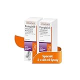 Fungizid-ratiopharm® Pumpspray im Sparset 2 x 40 ml Spray mit dem Wirkstoff Clotrimazol: Zur schonenden Behandlung verschiedener Pilzerkrankungen der Haut, wie z. B. Fußpilz.