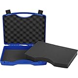 TOOLCRAFT Universal Werkzeugkoffer I Werkzeugaufbewahrung I Werkzeugkoffer unbestückt I Leerer Werkzeugkoffer I Werkzeugkoffer ohne Inhalt I inkl. Schaumstoffeinlage I Herstellerfarbe Blau für