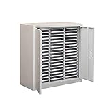 Aktenschrank, vertikaler Aktenschrank, Druckerständer, seitlicher Aktenschrank, Spind, Aktenordner, Schublade mit Tür, Aktenschränke für Zuhause, Büro, Aktenbox (Farbe: 54 Schubladen – mit Tür, Si