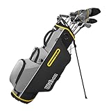 WILSON Herren Ultra HL Golfschläger Set Mit Stand Tasche Golf Komplettset Eisen Hölzer Driver Bag (Rechts/Standardlänge, Mit Graphitschaft)