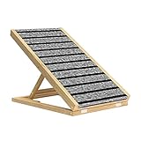 Hunderampe - Tragbare Faltbare Holztreppe für SUV, LKW & Autos - Leichte Haustiertreppe für einfachen Zugang