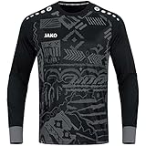 JAKO Kinder Torwart-Trikot Tropicana (Langarm), Schwarz/Anthrazit, 164