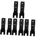 Happyyami 4 Sätze Querstreben-fahnenmasthalterung Fahnenstange Fahrradschlösser Heavy Duty Anti-diebstahl Flagge Befestigungsteile Für Dreieckige Fahnenmasten Doppelt Black Eisen 2 Stück * 4