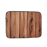 Niedliche Holzmaserung Laptop Hülle Sleeve - Stoßfeste Schutzhülle für 10 Zoll, 12 Zoll, 13 Zoll, 15 Zoll, 17 Zoll Laptops - Schlanke und tragbare Laptoptasche