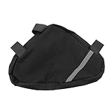 JOINPAYA wasserdichte Fahrradtasche Dreieckstasche für Fahrradrahmen Strapazierfähiges Material Reflektierendes Design für Smartphones und Werkzeuge für Tägliche Fahrten und