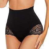 SURE YOU LIKE Shapewear Damen Miederhose Bauchweg Figurformender Body Shaper Shapewear Miederslip Unterwäsche für Damen,Schwarz, Tag L Size EU(44-46)