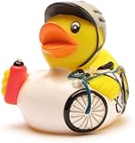 Duckshop I Badeente Radrennfahrer I Fahrrad Quietscheentchen I Rennrad Quietscheente I Geschenk für Rennradfahrer I Präsent Radsport I Sammler