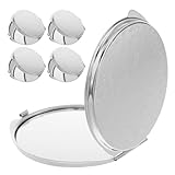 Ipetboom 5-teiliger kompakter Klappspiegel: runder tragbarer Reise-Make-up-Spiegel für die Handtasche – doppelseitige Kosmetikgeschenke für Frauen