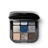 KIKO Milano Glamour Multi Finish Eyeshadow Palette 05 | Palette Mit 9 Lidschatten Mit Verschiedenen Finishes