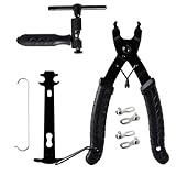 3 in 1 Fahrrad Kettenwerkzeug Set, Fahrrad Kettenwerkzeug Kit, Fahrrad Kettenglied Entfernen Werkzeug & Fahrrad Kettenglied Zange & Kettenbrecher Werkzeug Checker Reparaturwerkzeug für 6/7/8/9/10/11 G