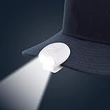 3 LED Cap Mount Lamp Clip On Lamp Cap Clip Lamp Used for Fishing Camping Handmade Baseball Cap (weiß)
