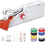 Handnähmaschine, Mini Tragbare Elektrische Nähmaschine, Einfach zu Bedienen für Anfänger Erwachsene Geeignet für das Nähen von Kleidung, Familie Reisen, DIY